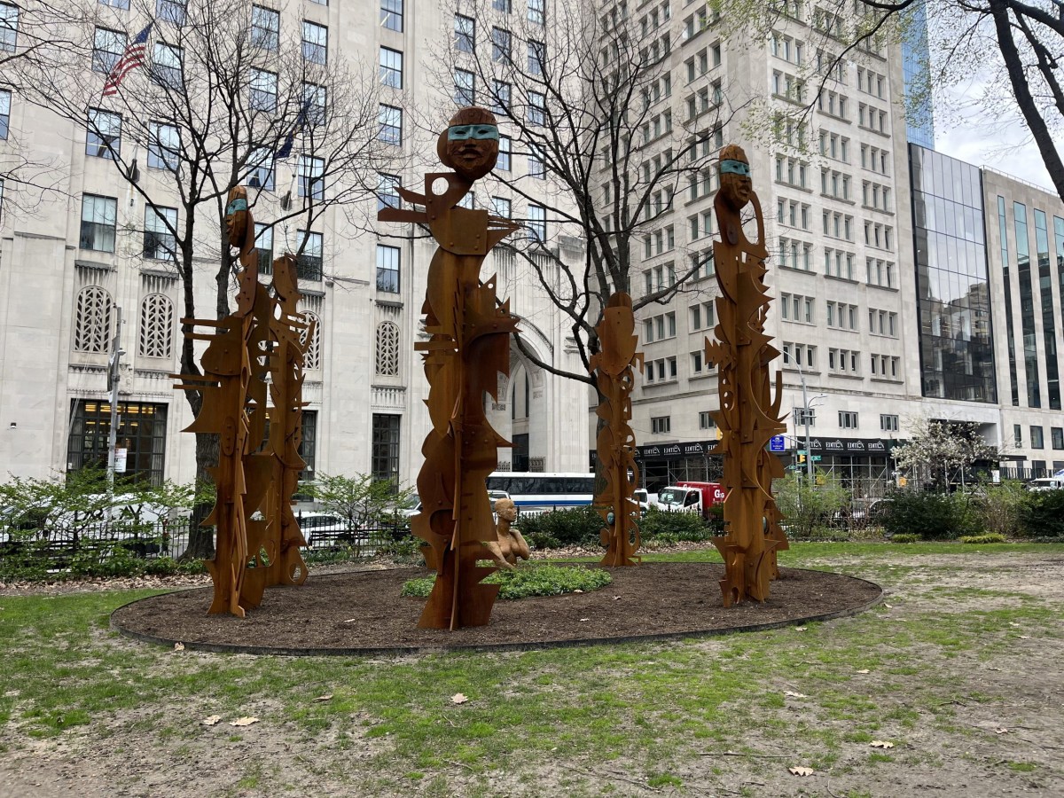 Rose B. Simpson’s Soaring Metal Sentinels Watch Over Madison Square Park